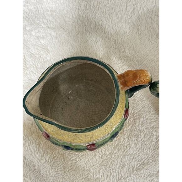 Vintage Made in Japan  Fruit Leaves Creamer and Sugar - Picture 11 of 12